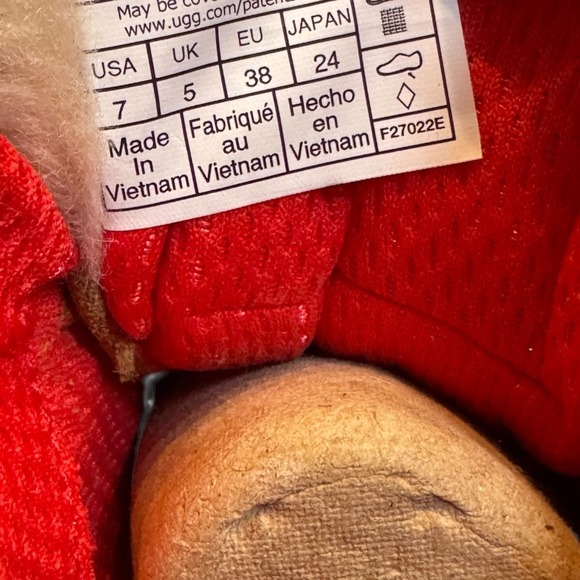 UGG Women Highland Hi Heritage Sneakers Chestnut Fiery Red Size 7 Boots - Picture 9 of 10